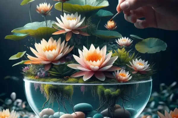 Lírios D’água: Elegância Natural e Estilos Decorativos para Seu Mini Lago ou Aquário