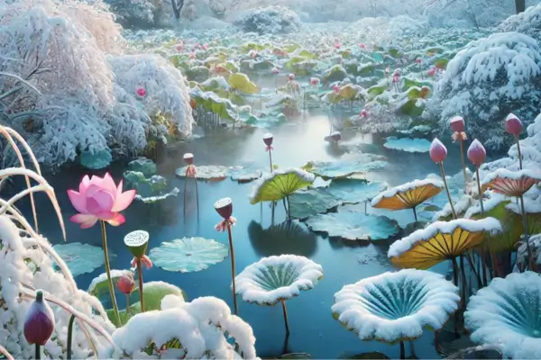 Cuidados de Inverno para Plantas Aquáticas: Protegendo Seu Mini Jardim do Frio