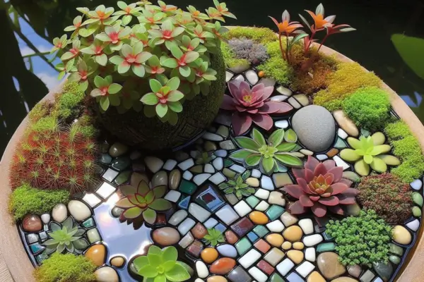 Beleza no Seu Mini Jardim Aquático Com a Planta Mosaico ou Ludwigia Sedioides