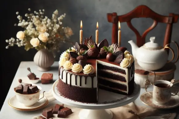 Bolo de Chocolate Com Opções de Recheios, Caldas e Coberturas