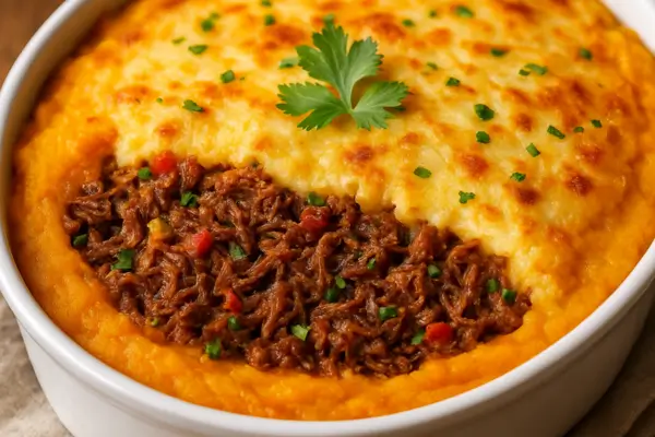 Escondidinho Gourmet de Abóbora Com Carne Seca