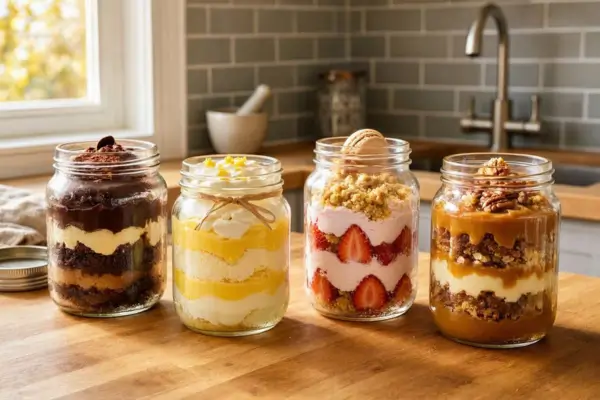 3 Sabores de Bolo de Pote